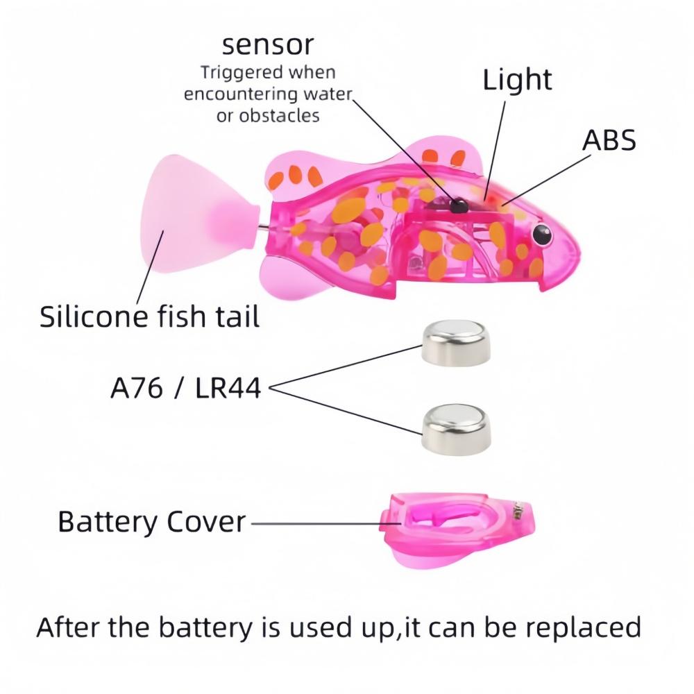 Baby bath light-up sensor electric small fish playing in water pet fish swimming fish can swim realistic clownfish toy