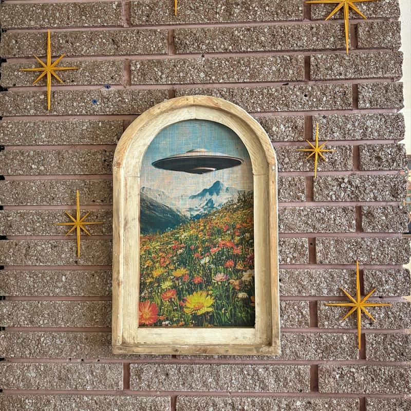 Mini Elongated Mid Century Modern Starburst Wall Decor Set of 6, Indoor Atomic Art Retro Home Decor, Wooden Decor, Walls Art, Wall Decor, Home Decor