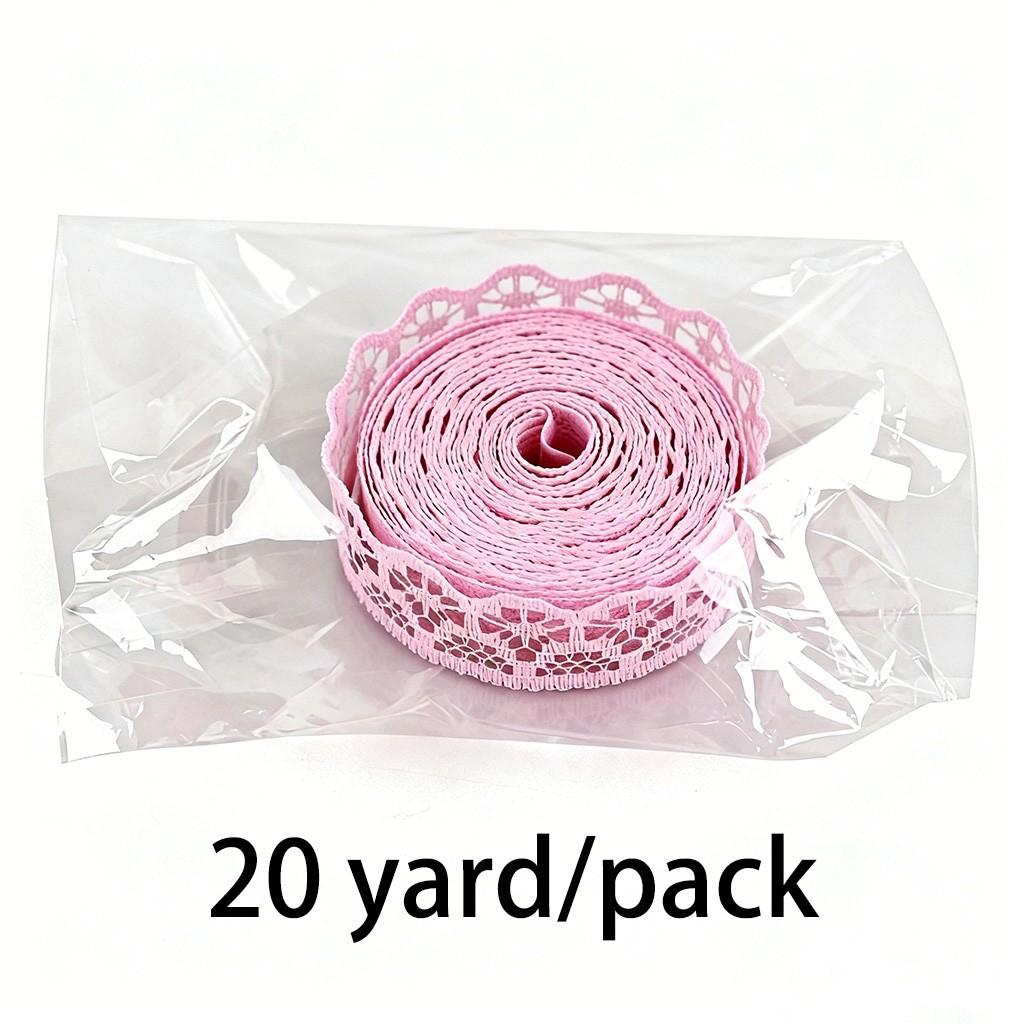 Floral Trim Fabric Ribbon Set, 18m Roll, Ideal for Crafts and Decor, Sewing Accessories, Perfect for DIY Projects, Tablecloths, Curtains