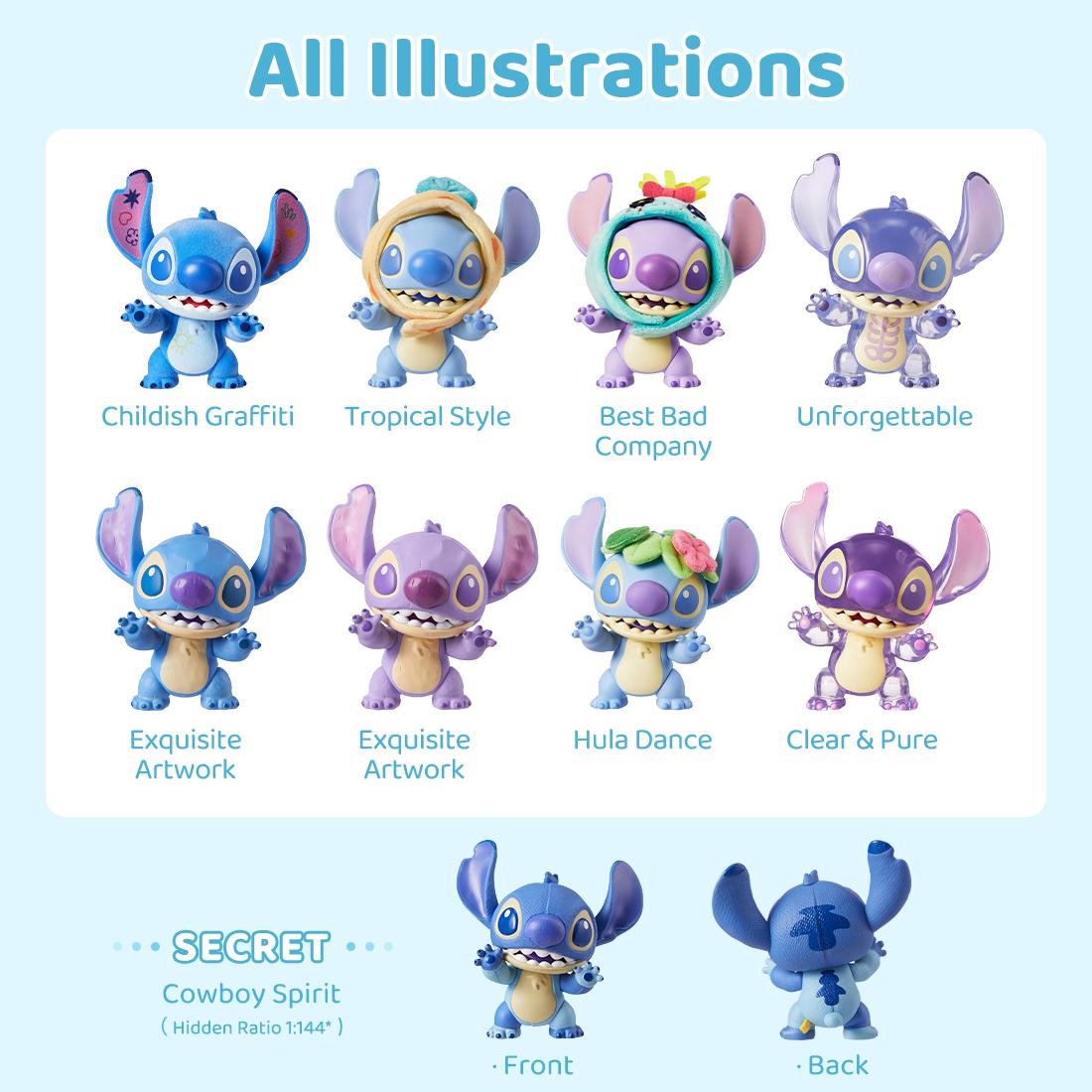 Disney Stitch Series Blind Box – Mystery Collectible Figurine featuring 9 unique designs, Trendy and Fun Decoration, Perfect Gift for Collectors