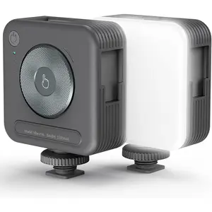 P96 LED Video Light, Portable Camera Lights, 96 LED Beads for Photography Video Lighting, Rechargeable 2200mAh CRI 95+ 2700-6500K w 3 Cold Shoe