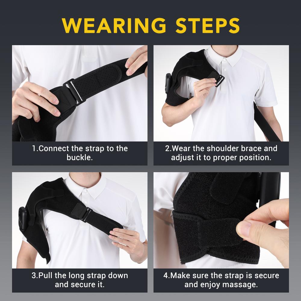 Heating Vibration Massage Shoulder Pad 3-speed Heating 3 Vibration Massage Portable Shoulder Massage Equipment USB Rechargeable Gift for Parent Heating Vibration Massage Shoulder Pad 3-speed Heating 3 Vibration Massage Portable Shoulder Massage Equipment USB Rechargeable Gift for Parent