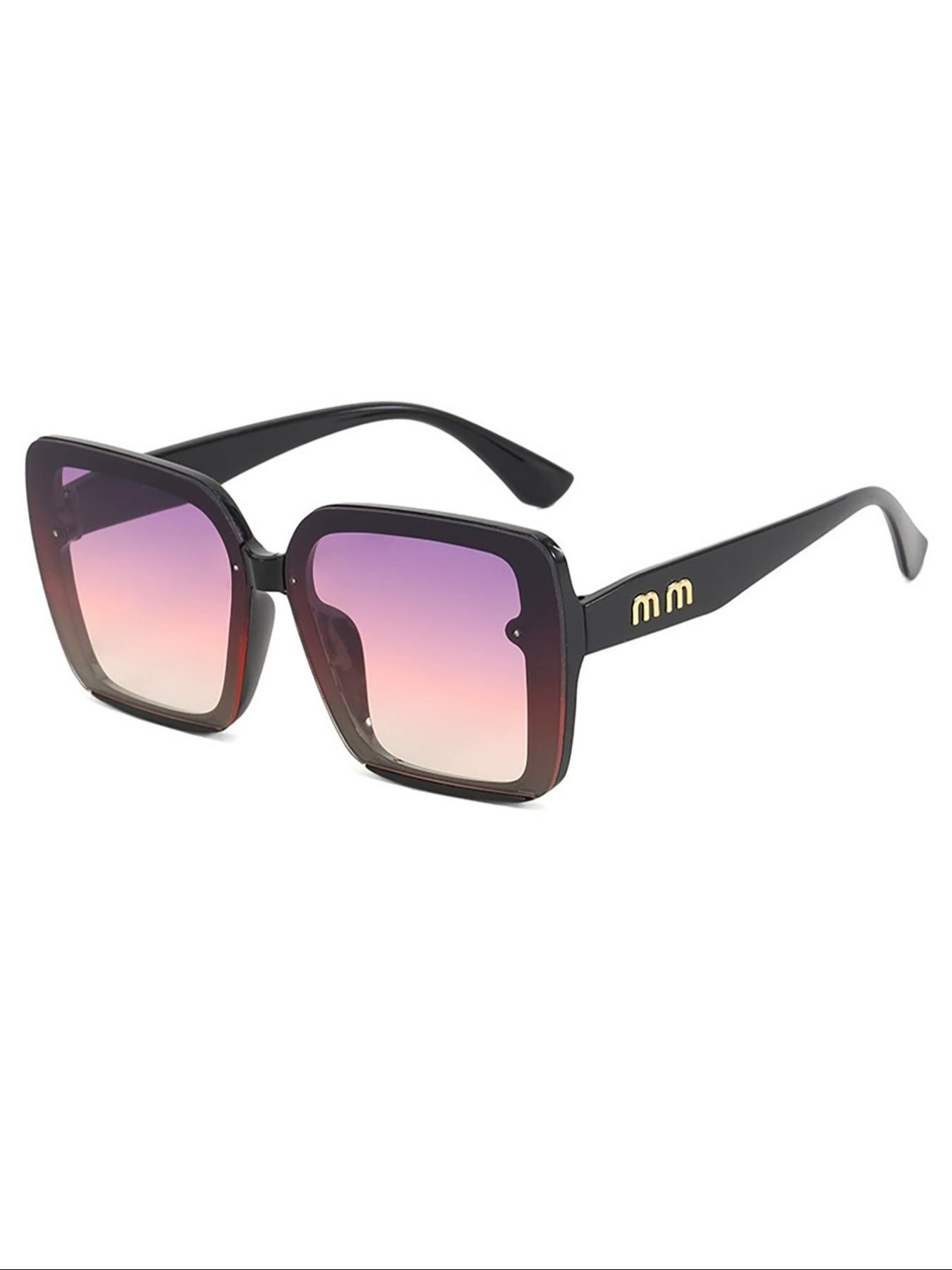 Fashion Large Frame Sunglasses for Women, Trendy All-Season Animal Pattern, Cute Style Decorative Lens, Streetwear Instagram Fame