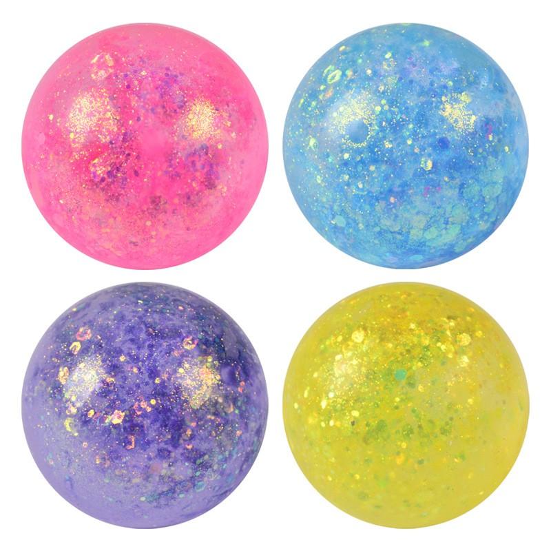 1-Piece Iridescent Soft Squishy Ball, Sleek Iridescent Style Durable TPR with Bouncy, Calming Squeeze for Stress Relief Fidget During Daily Breaks, Stress Relief Gadgets