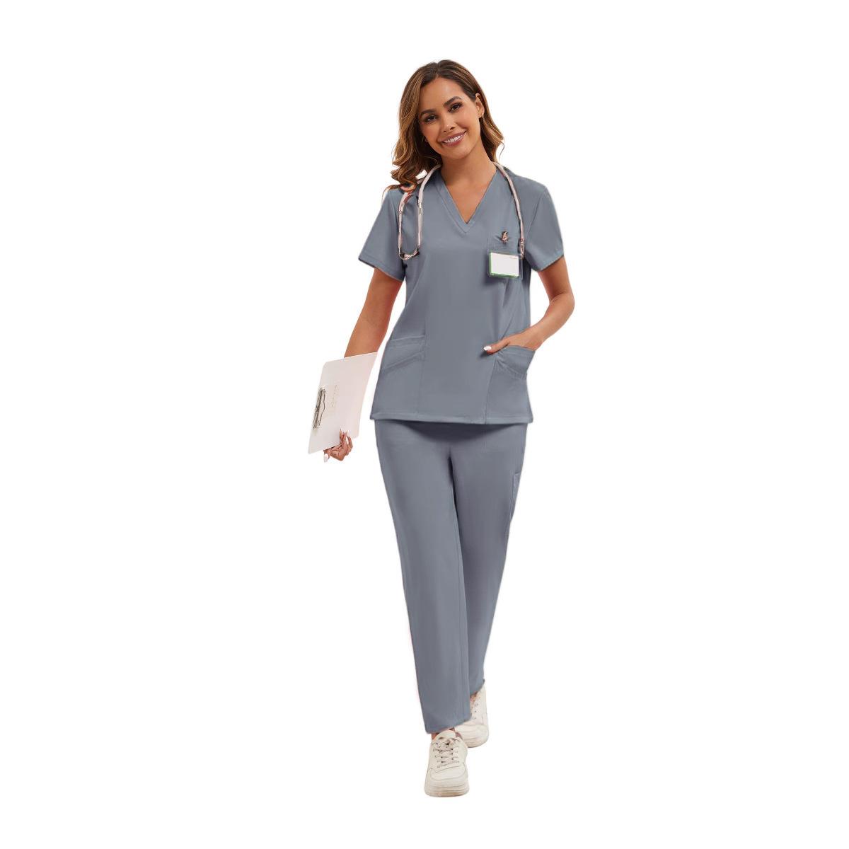 2026 New Women's Doctor Hand Washing Suit Pet Hospital Nurse Suit Beauty Salon Women's Work Clothes Suit