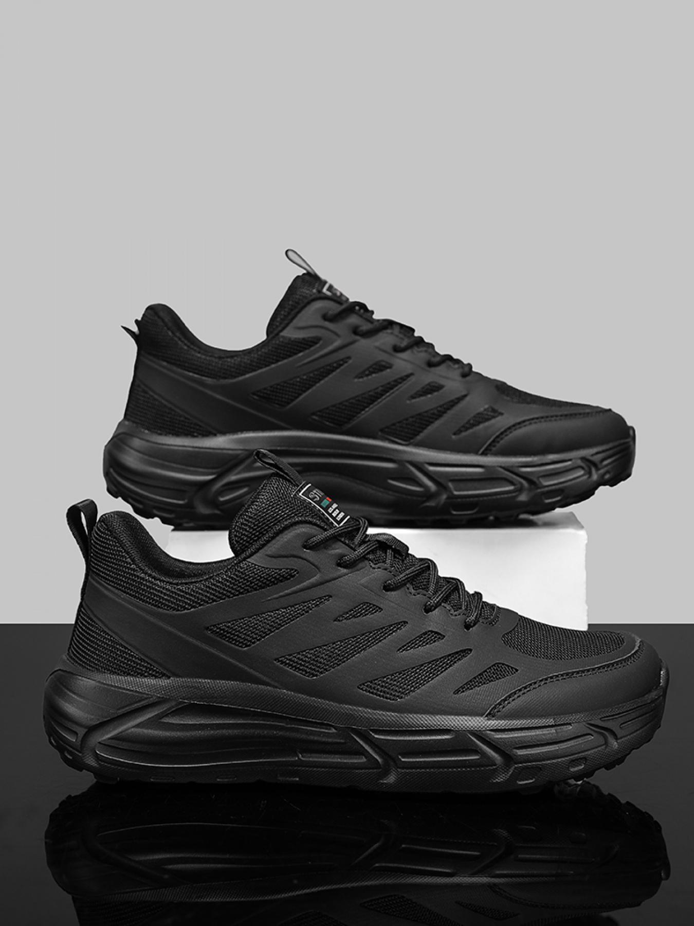 Men's Cream Minimalist Sneakers: Breathable Mesh Design, Casual Shoes For Daily Outings & Home Use