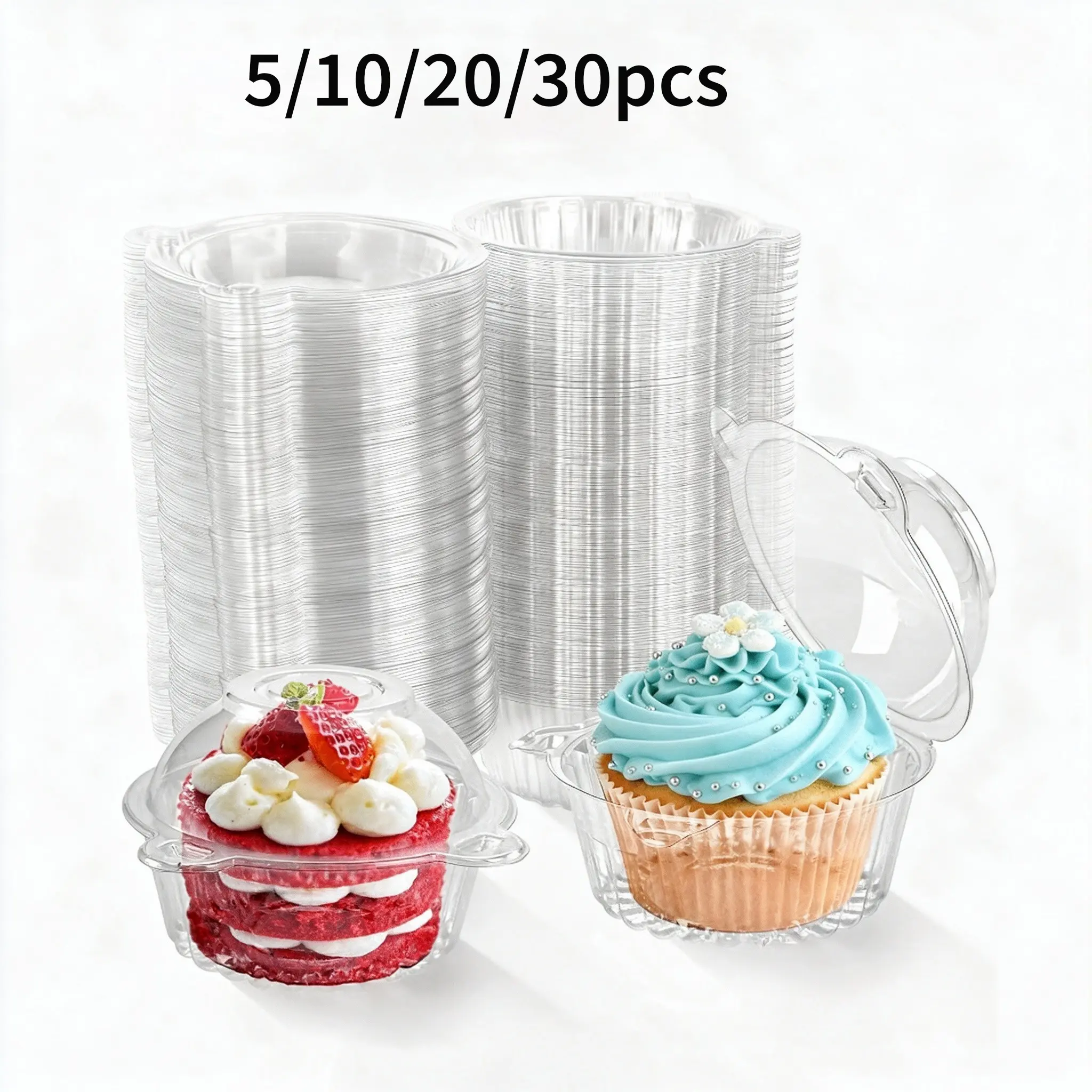 Owl Shape Transparent Round Cake Box, Donut Burger Sandwich Dessert Container, Baking Takeout Party Sweet Treat Packaging