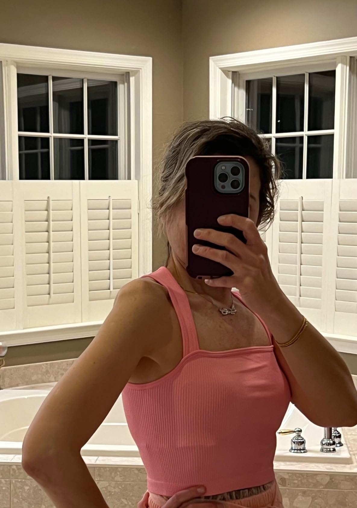 SUNVADUN 481-3 PIECE Women's Tank Tops Strappy Sleeveless Square Neck Stretch Tee Shirts Crop Camis 481-Black,Coffee,Beige Casual Everyday Wear Womenswear Basic Minimalist Short