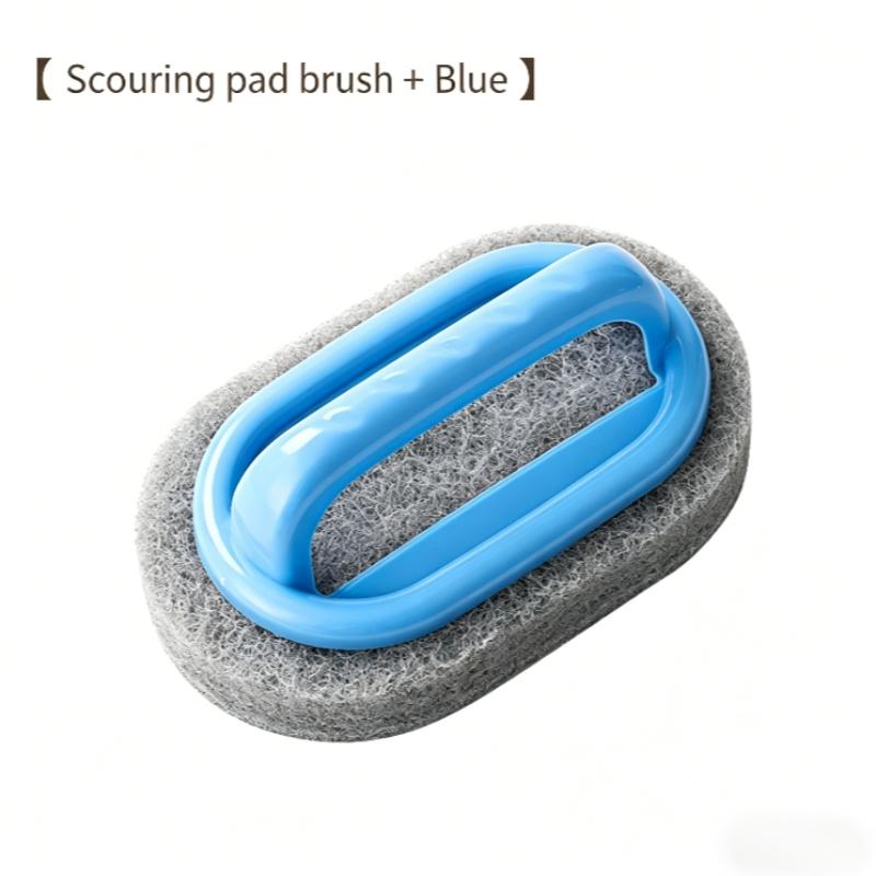 Multi-Functional Kitchen Cleaning Brush with Handle, Sponge Scrubber for Bathroom Sink, Stove Top, Bathtub, Home Cleaning Tools