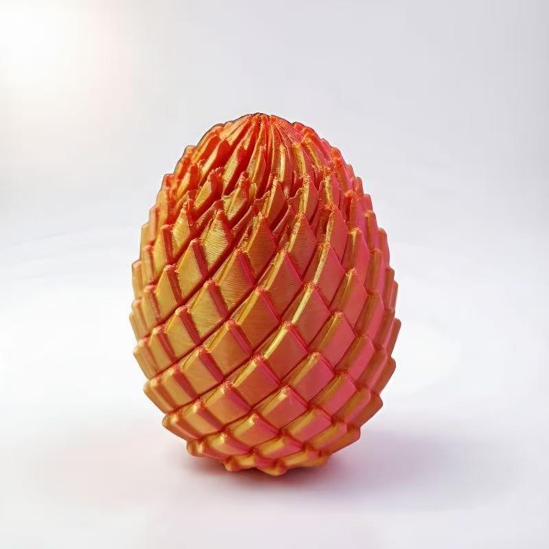3D Printed Twist Egg, Pla Eco-Friendly Material, High Aesthetic Stress Relief Toy, Bendable and Transformable, Anxiety Relief, Gift for All Ages, Large Size, Multiple Colors Available