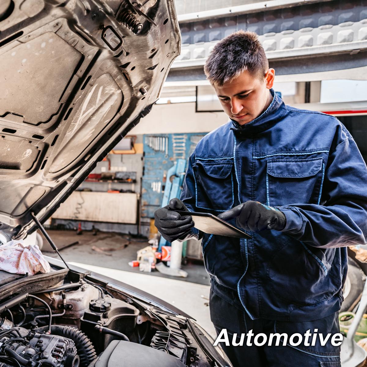 Outdoor Activity Gloves. KAYGO Safety Work Gloves PU Coated for Men and Women- KG11PB,12 Pairs,Seamless Knit Glove with Two Fingers Touchscreen,Ideal for General Duty Work (Large,Black)