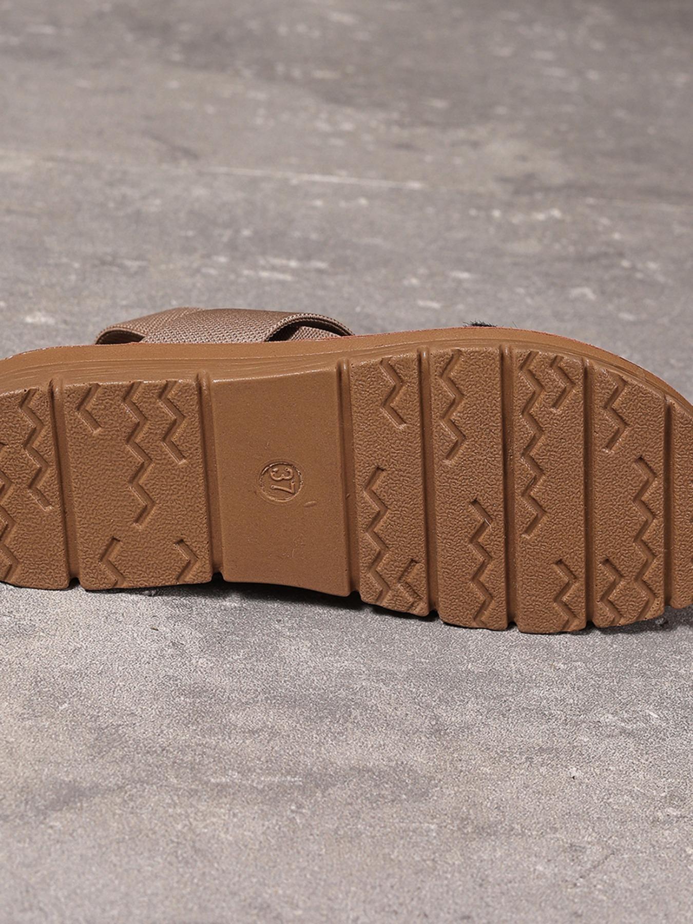 Women's Summer 2024 Fashionable Slip on Flat Sandals, Bohemian Trending Sandals, Casual Comfortable Sandals for Beach Party, Simple Comfortable Shoes for Indoor and Outdoor