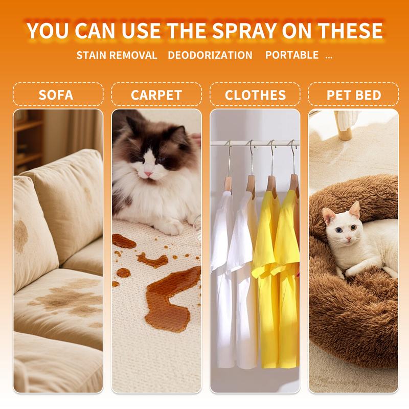 Stain Remove, Carpet Stain Remover with Deodorizer, Stain Remover for Clothes Laundry for Carpetfor Carpet, Rug, Linens, Furniture, Floors, Stain Treater Spray For Baby Clothes & Pets
