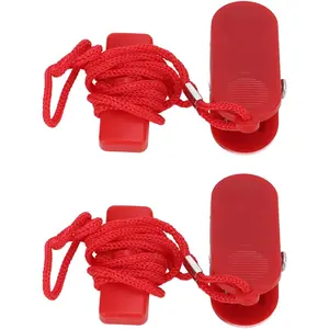 2pcs Universal Treadmill Magnet Safety Key Automatic Security Lock Easy Use for Exercise Machine (14*35mm Models)