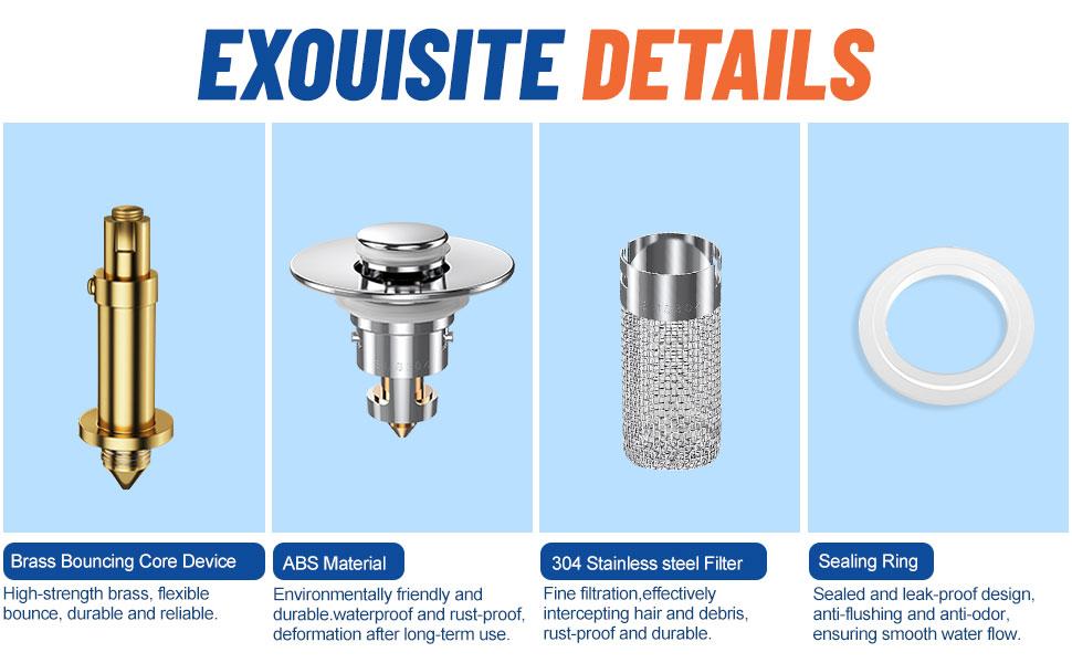 Stainless Steel Floor Drain Filter,Bathroom Sink Stopper Hair Catcher with Removable Stainless Steel Filter Basket Hair Catcher,Isolate Odor Pop Up Sink Drain Filter Stainless Steel Floor Drain Filter,Bathroom Sink Stopper Hair Catcher with Removable Stainless Steel Filter Basket Hair Catcher,Isolate Odor Pop Up Sink Drain Filter