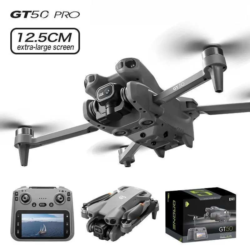 12.5CM Screen Transmitter Quadcopter, Altitude Hold, LED Light, Multi-Angle Capture for Adults