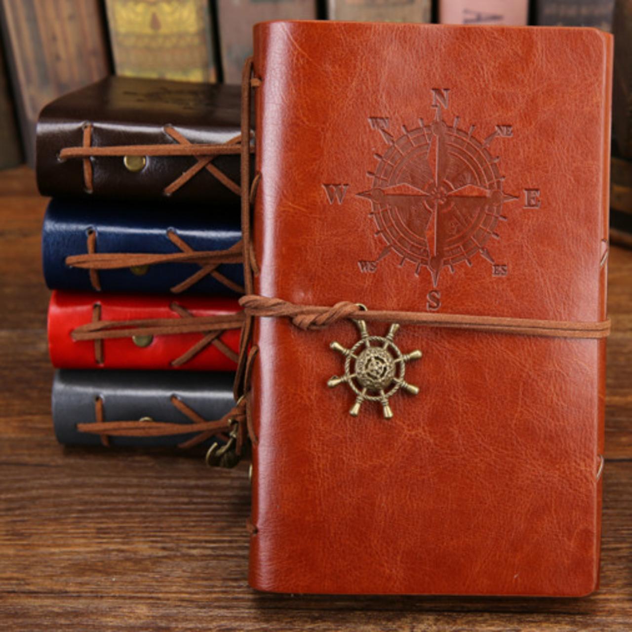 A6 PU Leather Cover Notebook with Pendant, Portable Travel Journal for Students and Office Use, Personalized Loose Leaf School Supplies, Student Essentials