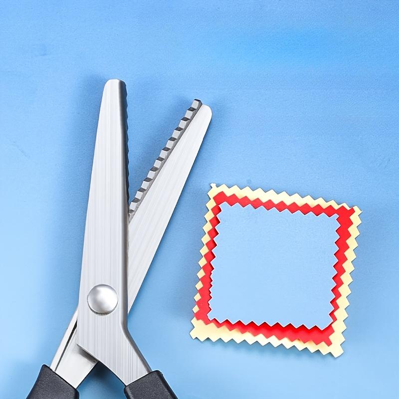 1pc Pinking Shears, Zig-Zag Fabric Scissors for Preventing Fraying, Professional Sewing Scissors with Ergonomic Handle for Fabric, Crafts, Dressmaking & Home Textiles