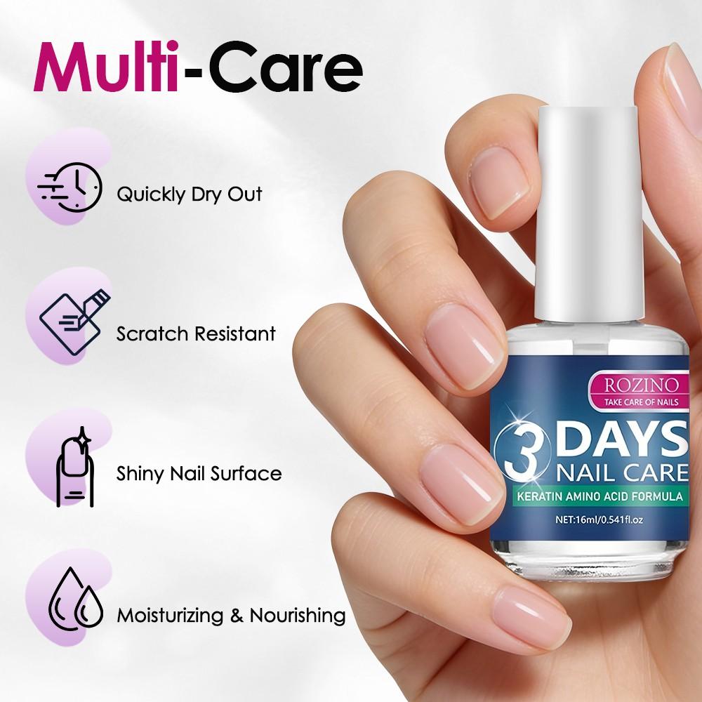 Nail Care Oil Moisturizing Shine Repair Cracked Nails Clear Non-Greasy Nail Nutrition Oil Keratin Amino Acid Vitamin E Deep Nourishing Strong Anti-Breakage Gift