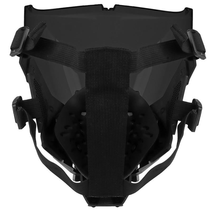 Full Face Mask, Breathable Tactical Mask, Party Role Play Mask, Cyberpunk Style Mask, Holiday Party Supplies