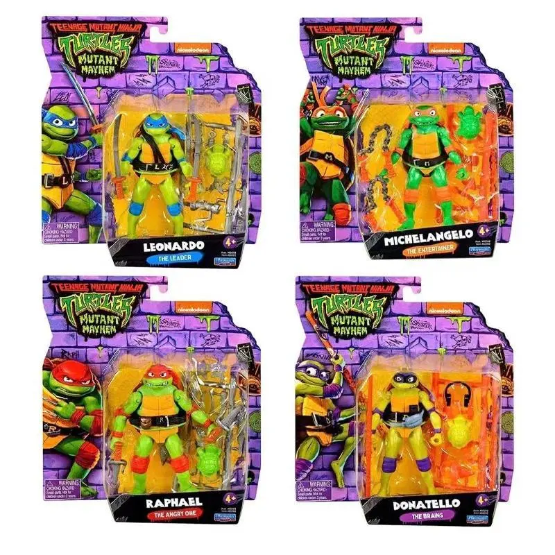 2026 hot item Teenage Mutant Ninja Turtles Action Figures Raphael Michelangelo Joint Movable Table Ornament Collectible Birthday Gifts Popular toys
