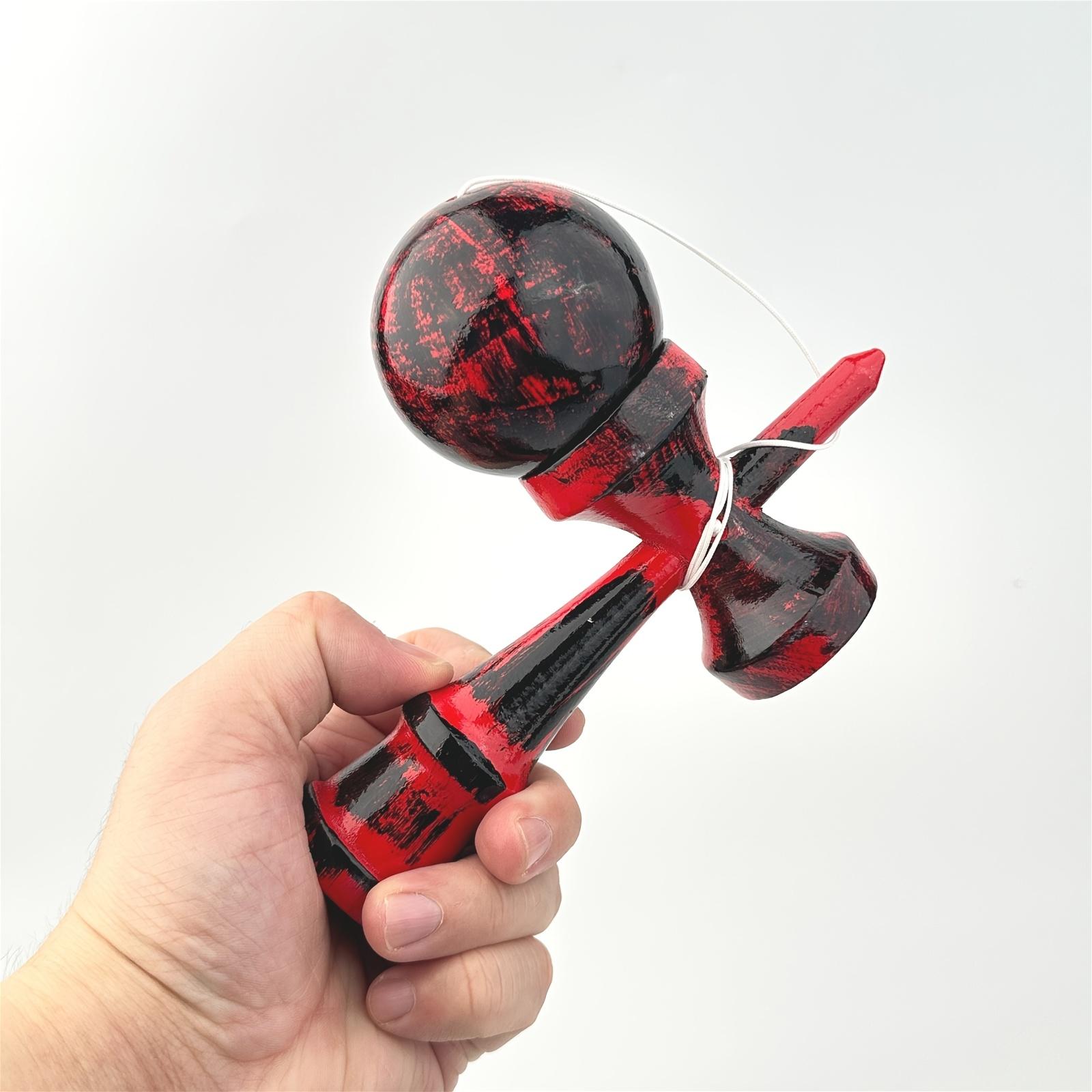 Wood graffiti Red Kendama Skill Ball Mixed Color Design Balance Coordination Exercise Beginners Sports Leisure Equipment