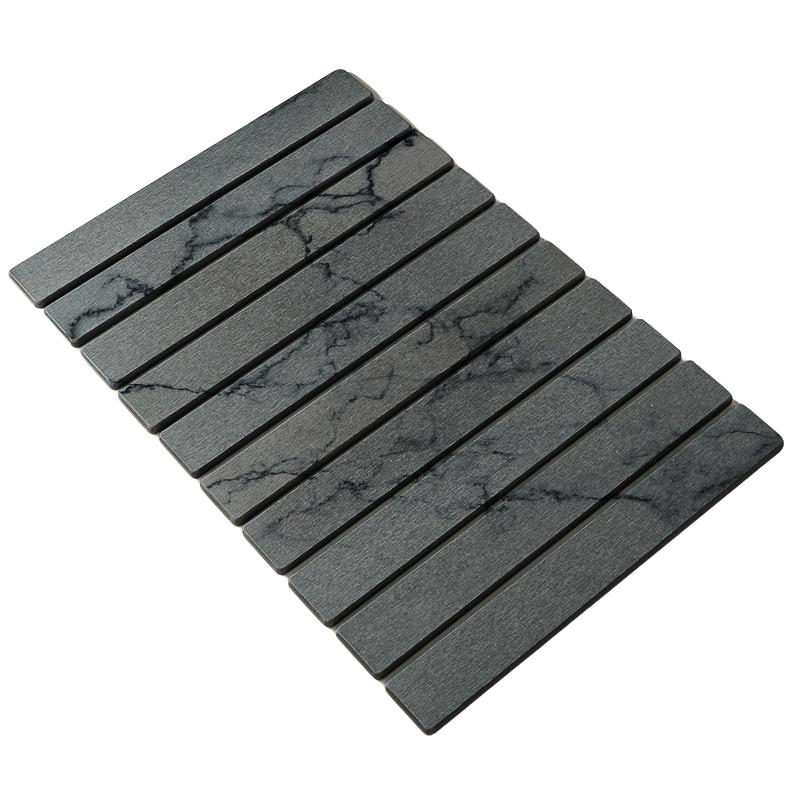 Kitchen Countertop Stone Utensil Drying Mat, 24x15 Inches, Strong Absorbent, Diatomaceous Earth Material, Quick Dry, for Utensils, Bottles, Cups