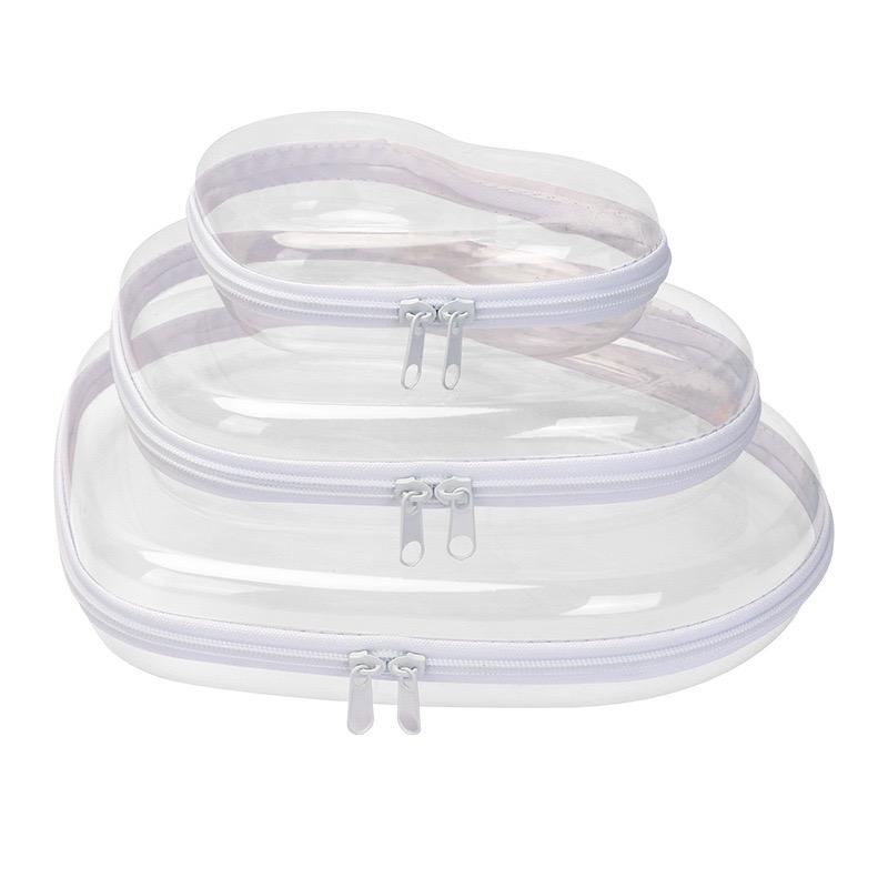 Colorful Storage Box Set, 3/6 Large Capacity Zip Storage Bags, Travel Cosmetic Bags for Travel & Home, Waterproof and Stackable Organizers for Make-Up, Snacks, Office Supplies