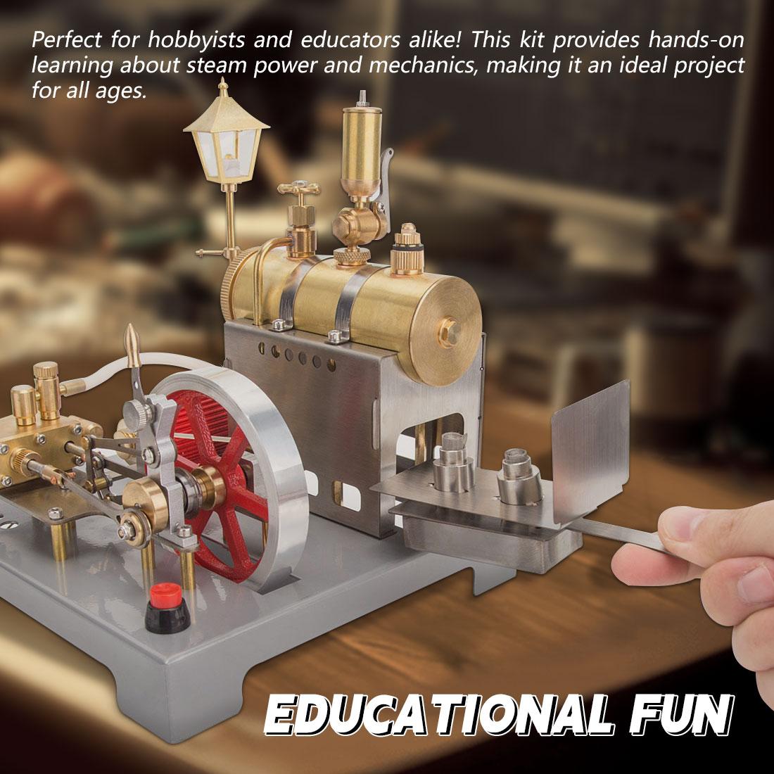 EngineDIY Steam Engine Model That Works with Generator and Street Lamp ...
