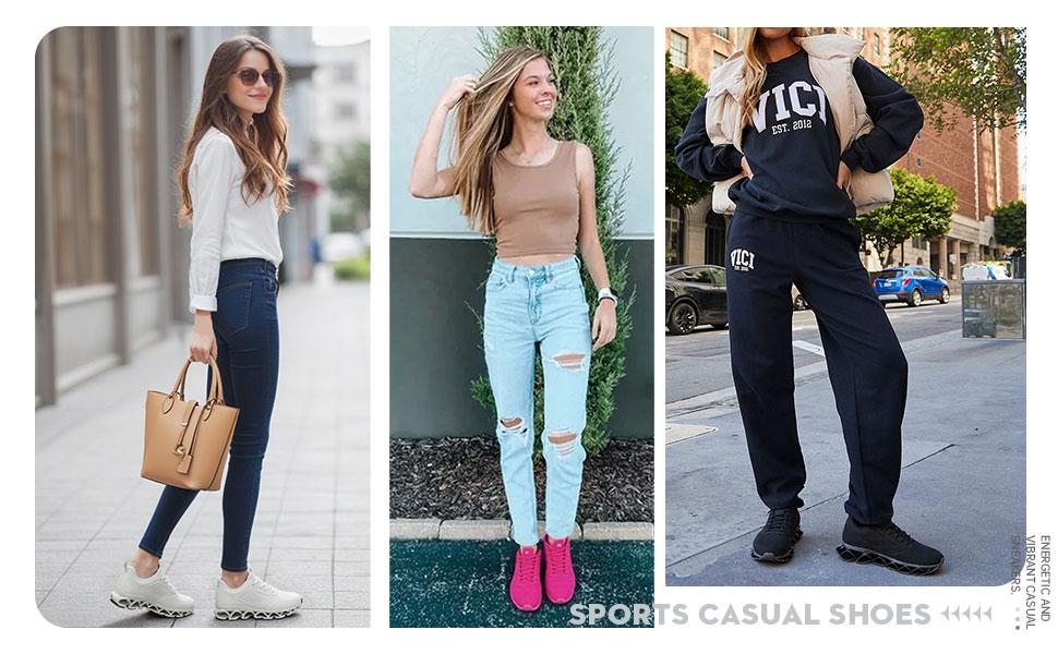 Women's Slip on Walking Running Shoes Blade Tennis Casual Fashion Sneakers Comfort Non Slip Work Sport Athletic Trainer Shoes For Exercise & DailyWear