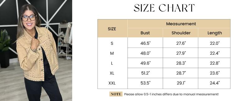 Naeduo Women's Button Down Bomber Jacket Drop Shoulder Short Cropped Coat Outwear