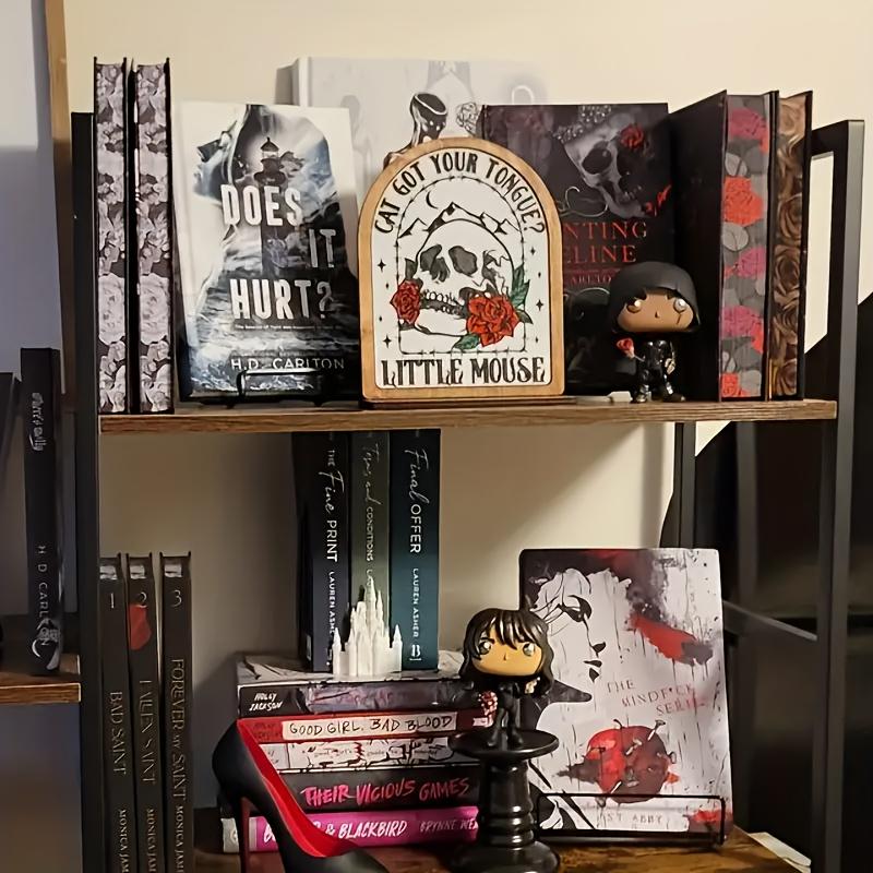 Edith Wood Shelf Sign, Creative Gift for Book Lovers, Unique Decor for Collectors, Perfect Room Decoration, Art Lover's Present