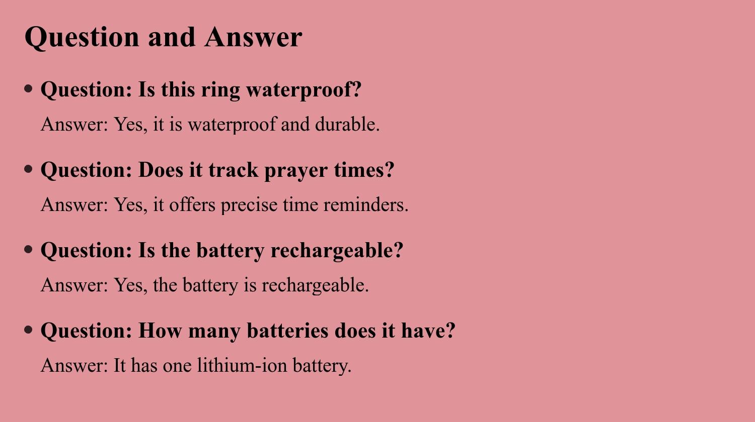 Smart Prayer Bead Counter Ring for Muslims, Waterproof Durability Digital Prayer Aid Praying Ring with APP Tracking & Vibration Reminder, Islamic Jewelry