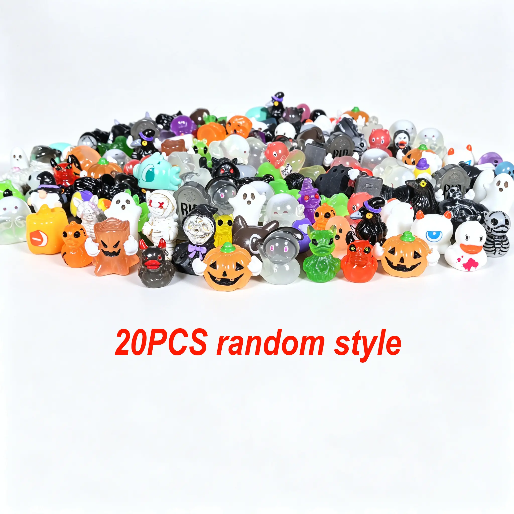 Mini Ghost Skull Devil Witch Resin Ornaments, Halloween Decoration, Cute Spooky Garden Figurines, Perfect Party Gifts #GLOBAL PICKS