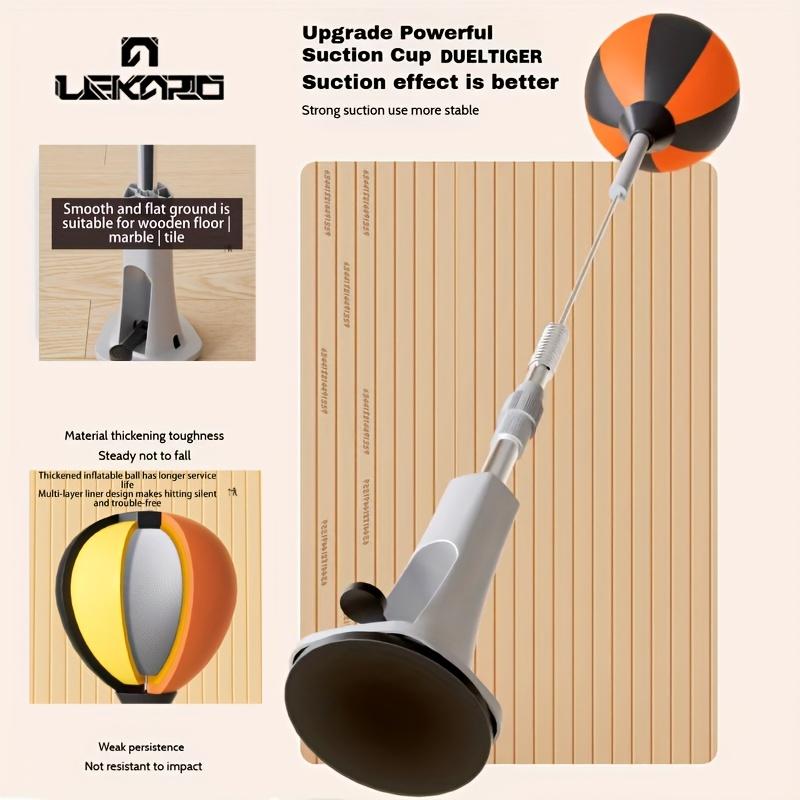 Adjustable-speed boxing trainer, vertical home reaction ball, boxing evasion training equipment. It improves reaction ability and supports strength training. A portable stress-relief fitness gear suitable for men and women.