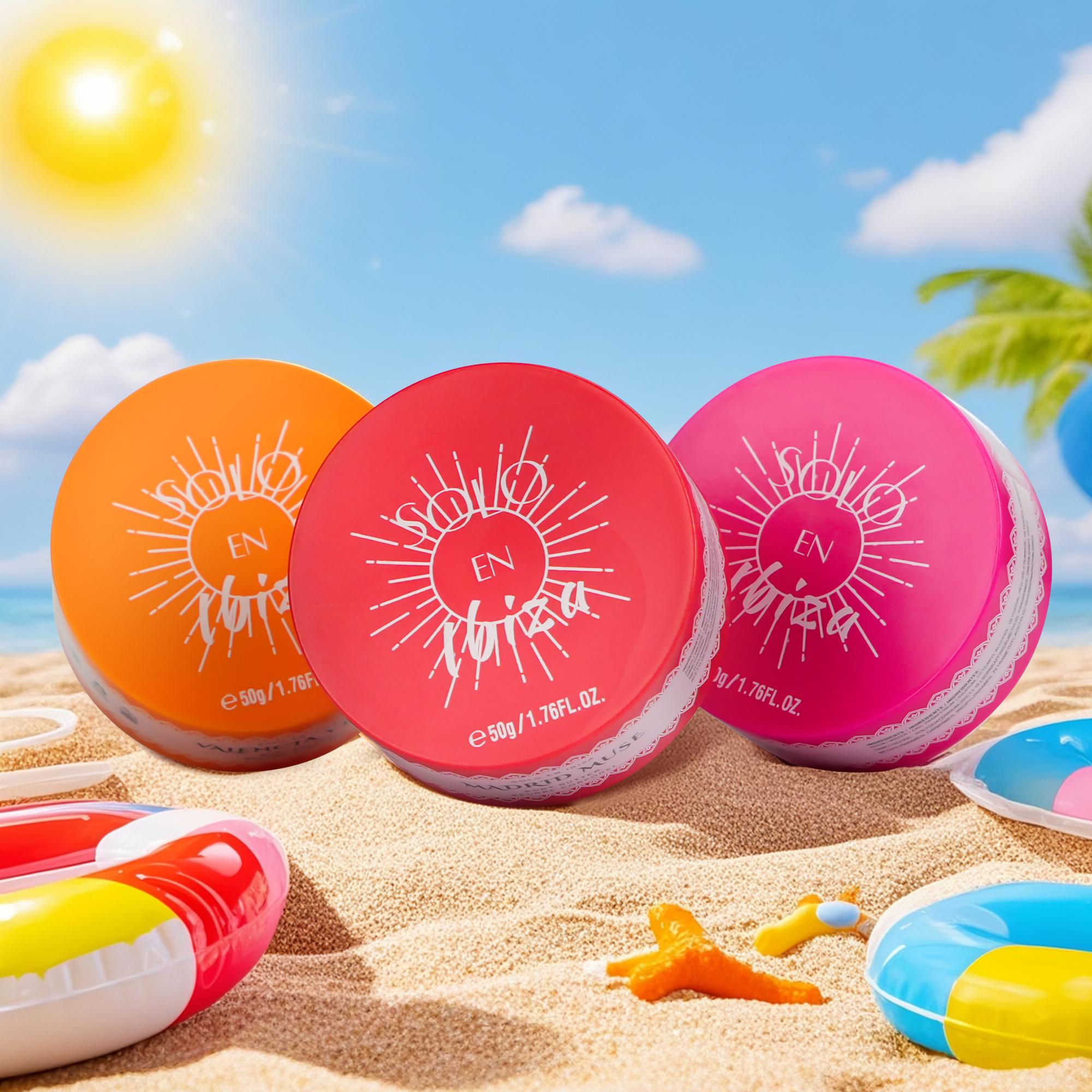 SOLO EN IBIZA 3 PCS Body Butter Set 50g/1.76.oz MADRID MUSE, VALENCIA VIBES, MARBELLA Scents Moisturizers Cosmetic