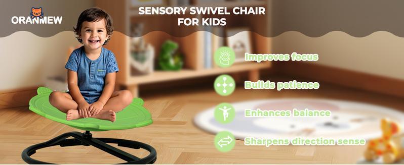 Turtle Spinning Chair for Autistic Kids – Kids Sensory Swivel Chair, Stress-relieving toy,Sit and Spin Toy for Balance & Coordination, Autism & ADHD Sensory Spinner Seat, Non-Slip Design, 360° Rotating
