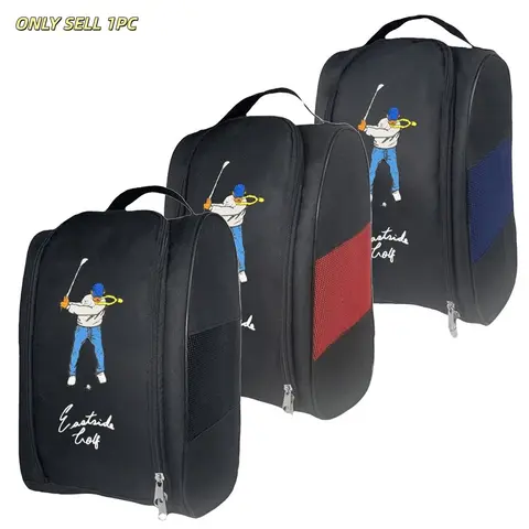 Portable Mini Nylon Golf Shoe Bag with Funny Pattern, Lightweight and Breathable Shoe Storage Solution, Dust-Proof Shoe Storage Tool, Sport Bag, Shoes Bag