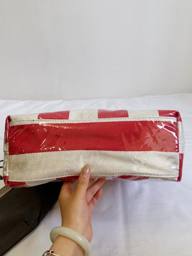 New Large Capacity Striped Tote Bag, Simple Fashion Colorblock Handbag, Daily Commute Shopping Bag, Women's Underarm Bag, Commuter Tote Bag