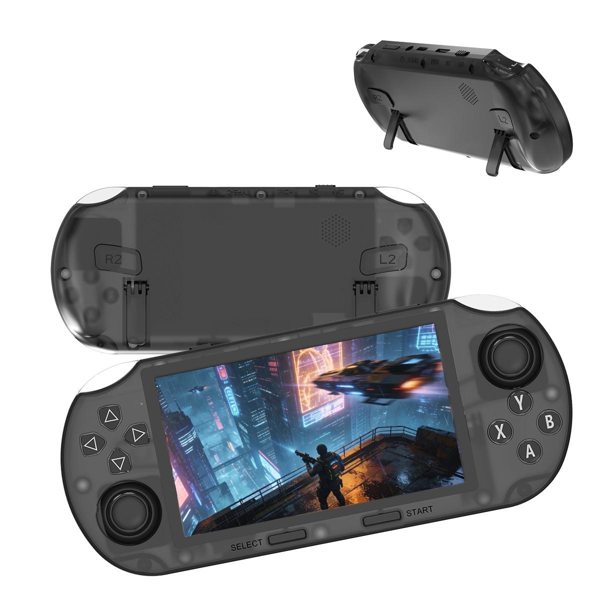 Portable Retro Gaming Console, Mini Open Source Vintage Game Machine, 4.5 Inch IPS HD Screen, 3000mah Battery, Dual Core Cpu, Supports TV Connection