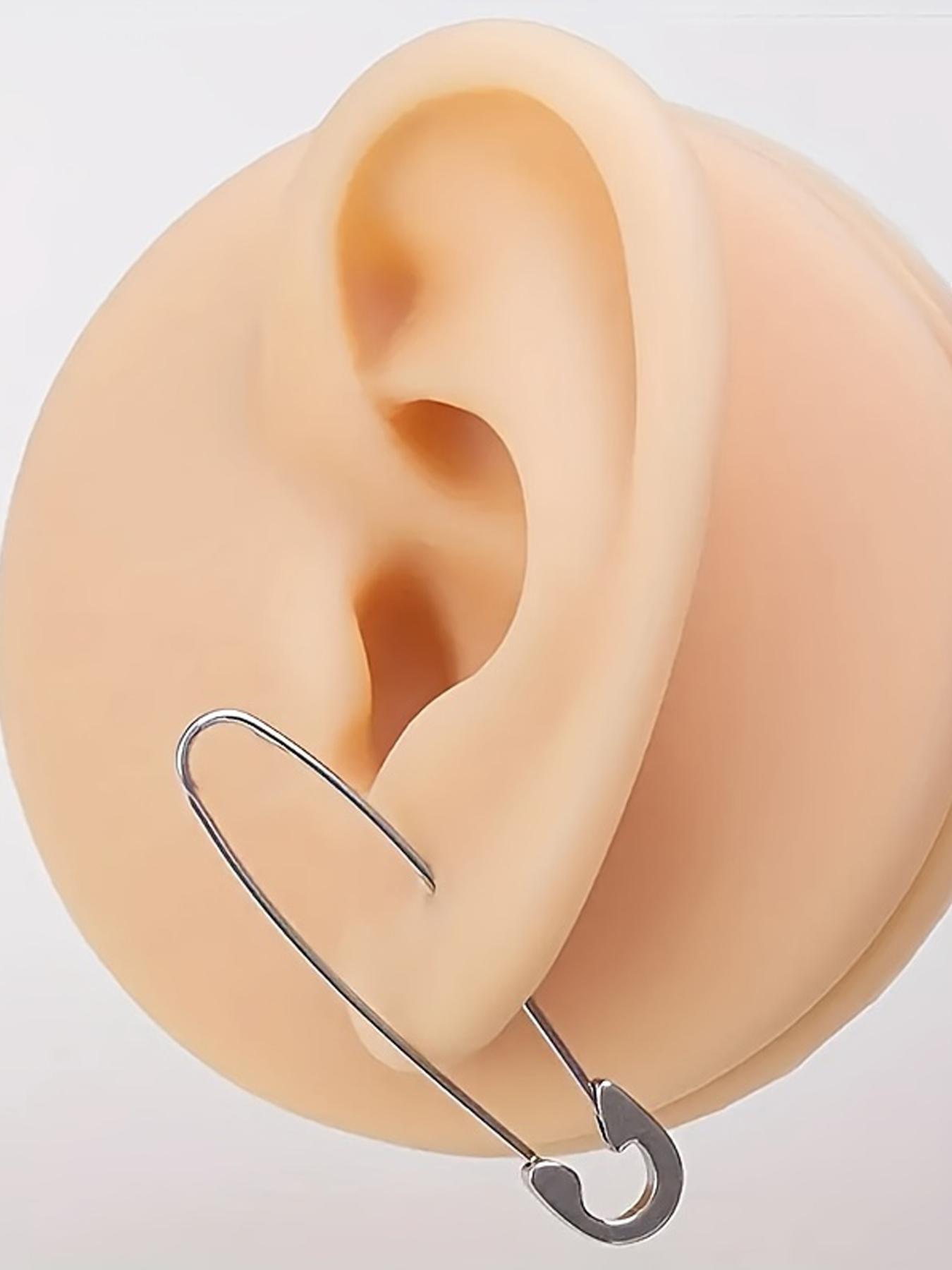 3 Pairs Sweet Cool Pin Earrings Set, Unique Design, Trendy Unisex Jewelry, Must-Have for Fashionistas, Non-Matching Style