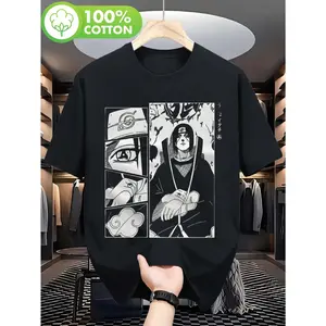Manga Character Design Four Seasons Casual Outing Pure Cotton Short Sleeved T Shirt