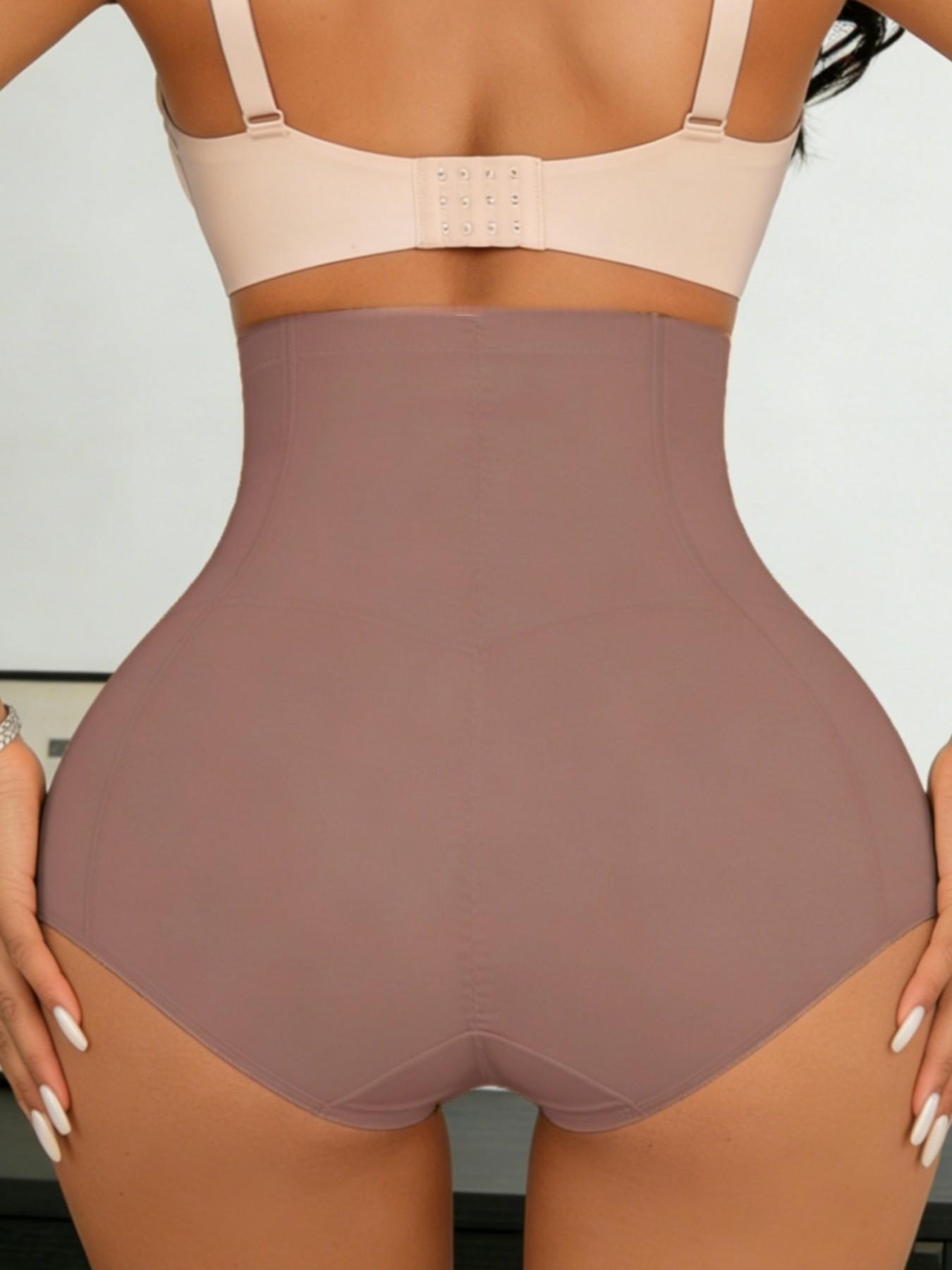 1 Count Women High Cincher Waist Shaping Panty,Butt Lifting Bottoms,Breathable Waist Belt,Double-Layer Reinforced Crotch Shorts,Solid Color High Compression Shapewear Briefs,Tummy Control Underwear,Suitable For All Seasons Multiple Occasions