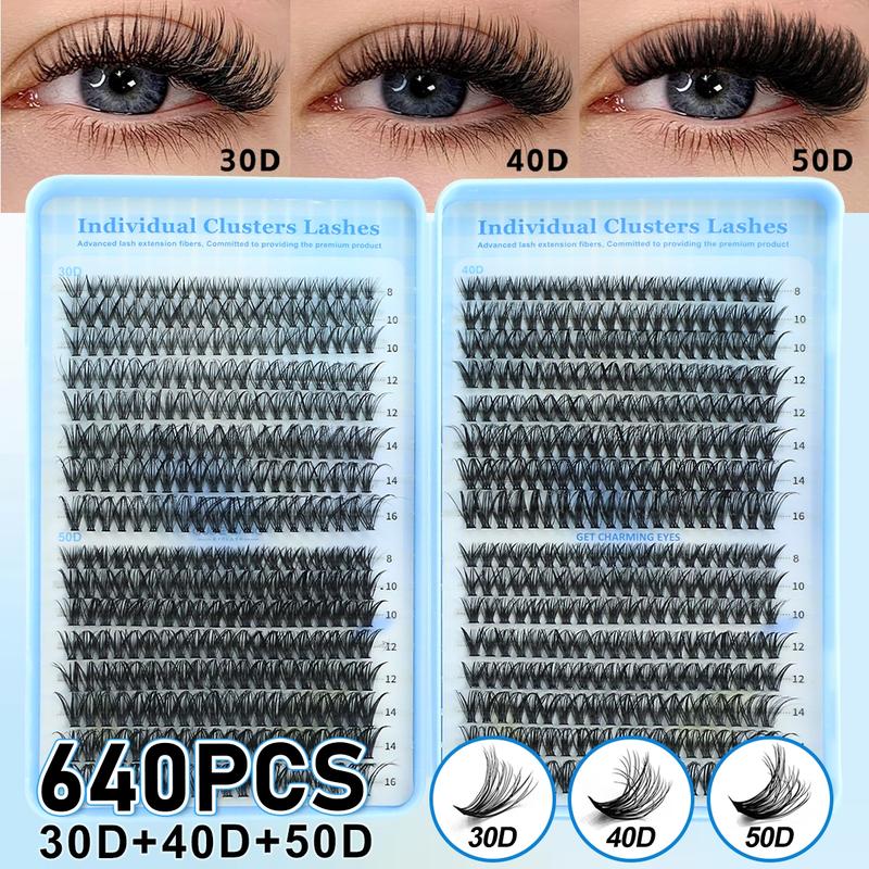 Natural Drifting Eyelash Clusters, Anime Style Lashes, Pointed Individual Extensions, C Curl Single Root, 8-16mm Bottom Cluster, DIY Home Use Natural Drifting Eyelash Clusters, Anime Style Lashes, Pointed Individual Extensions, C Curl Single Root, 8-16mm Bottom Cluster, DIY Home Use