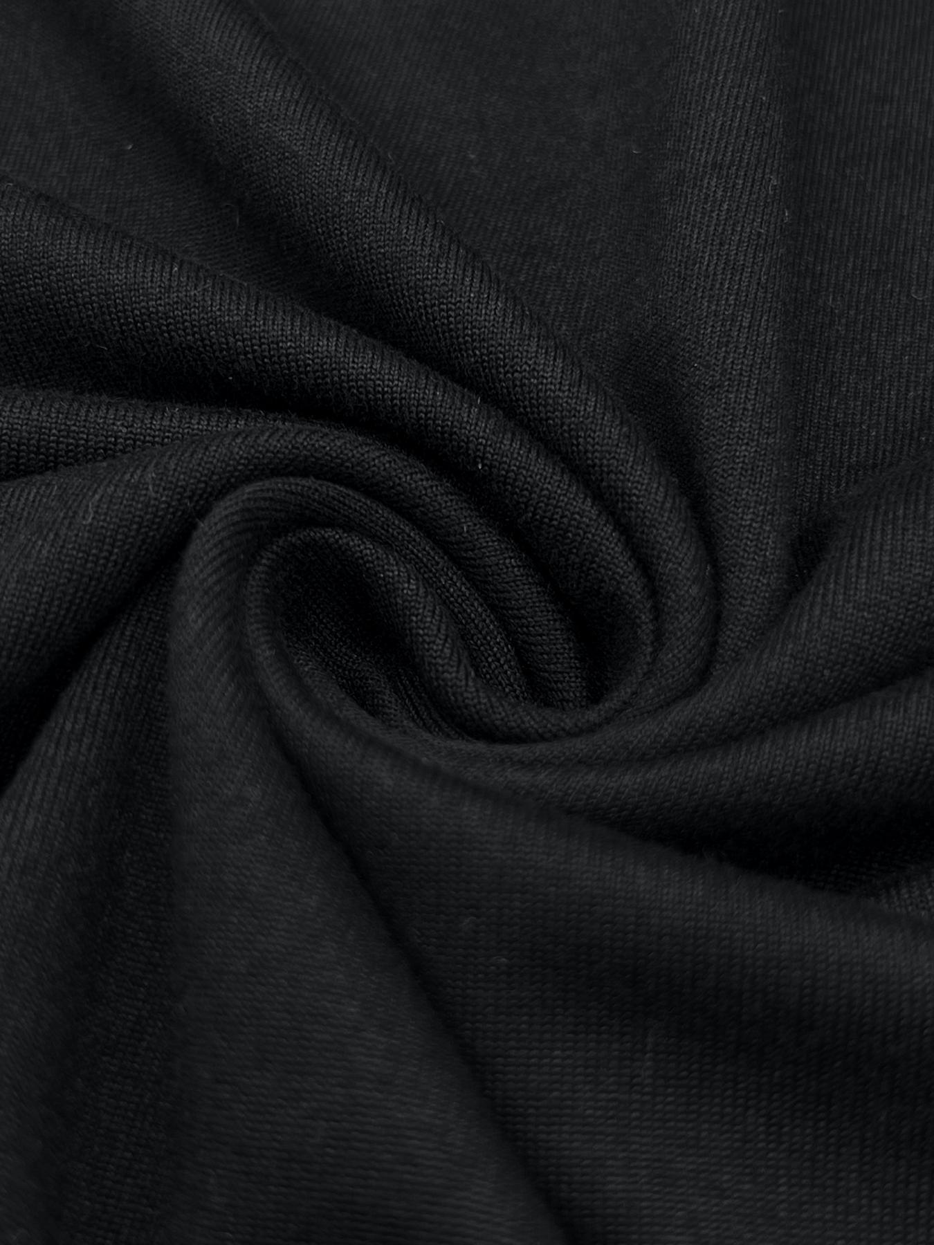 Spring Fall Fashion Simple Solid Color Round Neck Long Tank Top, Slim Fit Short Design Women's Long Sleeve Tee, 11 Colors Available