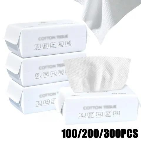 Disposable Face Towels, 1/2/3 Packs Soft Multi-Purpose Facial Dry Wipes for Skin Care and Makeup Removal, Facial Cleaning Tool for Home or Hotel Use, Disposable Wipes, Face Towelettes Disposable