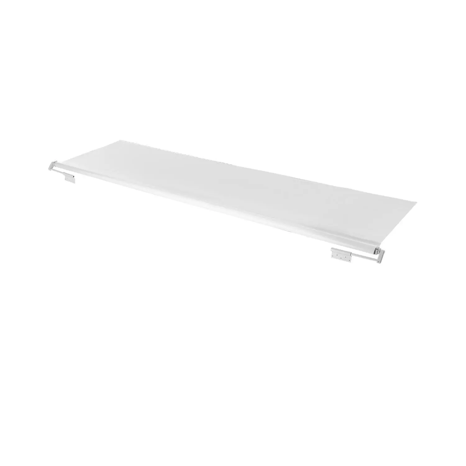 VEVOR Camper Awning Fabric Replacement, 1" to 13', Weatherproof Durable Slide Topper Awning with Bracket, Heavy Duty Slide Topper Awning with Stainless Steel Material, Fit for RV Motorhome(White)