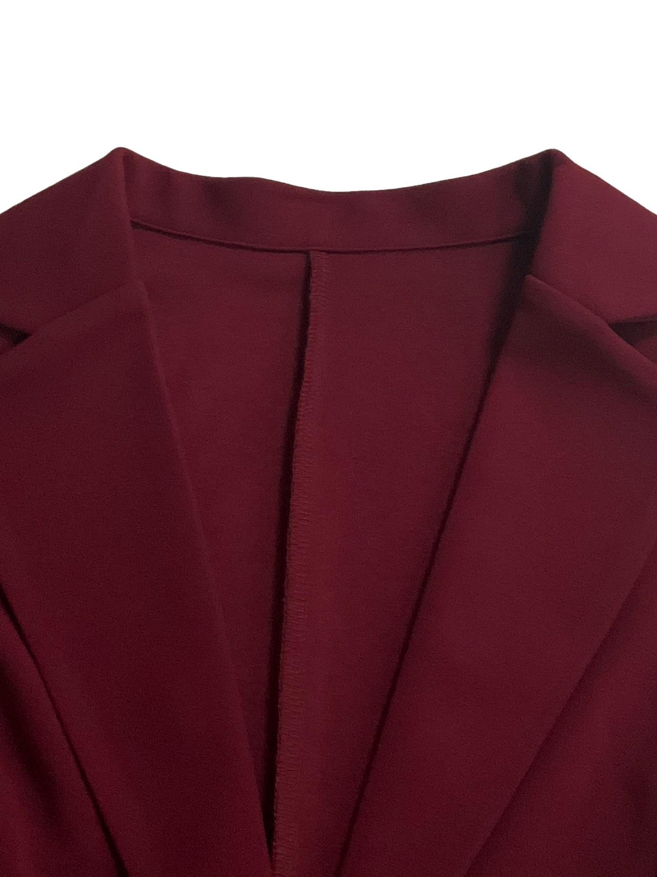Women's Two-Piece Matching Set, Plain Button Lapel Fitted Blazer & Suit Pants, Chic Elegant Business Casual Long Sleeve Outerwear & Trousers for Daily Outdoor Wear, Women's Clothing for All Seasons, Essential Business Attire, Work Casual Blazers
