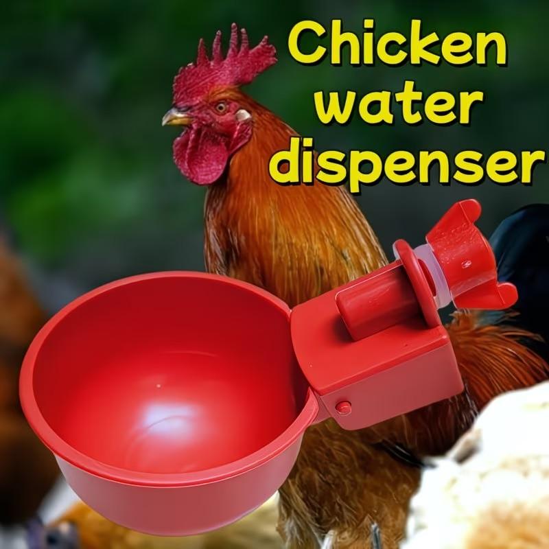 Automatic Chicken Water Cups Set, 12/24/36 Pieces, Poultry Feeder and Drinking Machine, Suitable for Chickens Ducks Quails