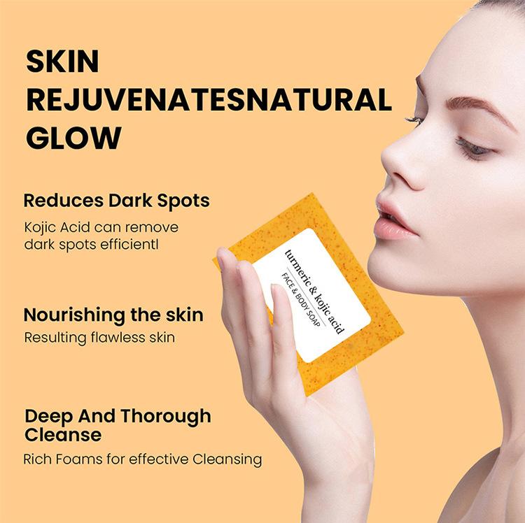 4-Pack Turmeric Kojic Acid Soap Bars – Natural Brightening Face & Body Cleanser with Lemon & Coconut for Dark Spots & Acne, Handmade for Men & Women Organic Smooth turmeric soap bar turmeric soap glow getter 4-Pack Turmeric Kojic Acid Soap Bars – Natural Brightening Face & Body Cleanser with Lemon & Coconut for Dark Spots & Acne, Handmade for Men & Women Organic Smooth turmeric soap bar turmeric soap glow getter